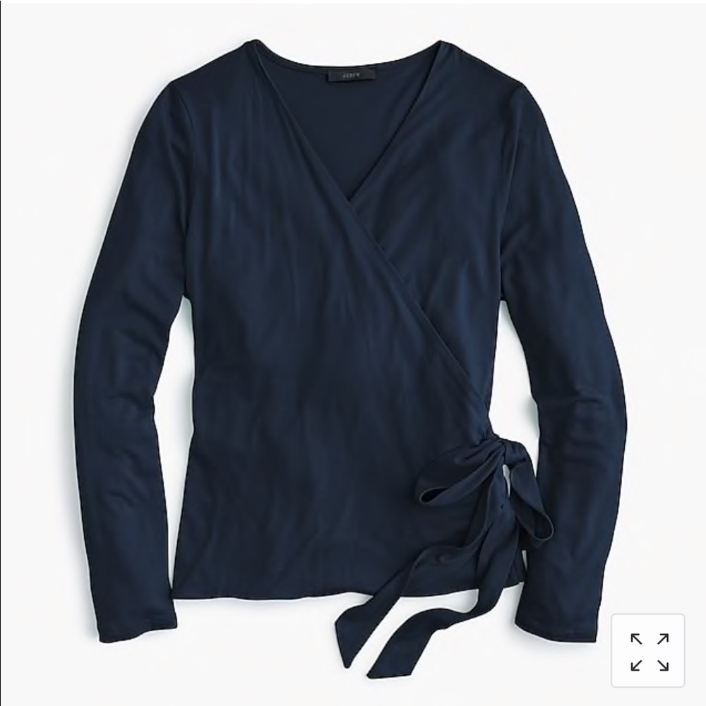J. Crew olive green Wrap and Tie top